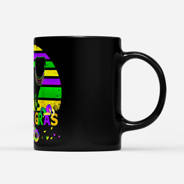 Dog gift idea Mardi Gras Pug Pet Lover - Black Mug